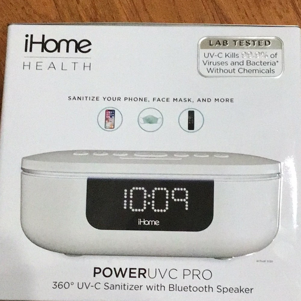 IHome Health PowerUVC Pro Sanitizer with Bluetooth Speaker